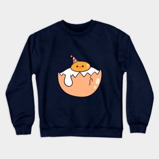 Egg Yolk with birthday hat Crewneck Sweatshirt